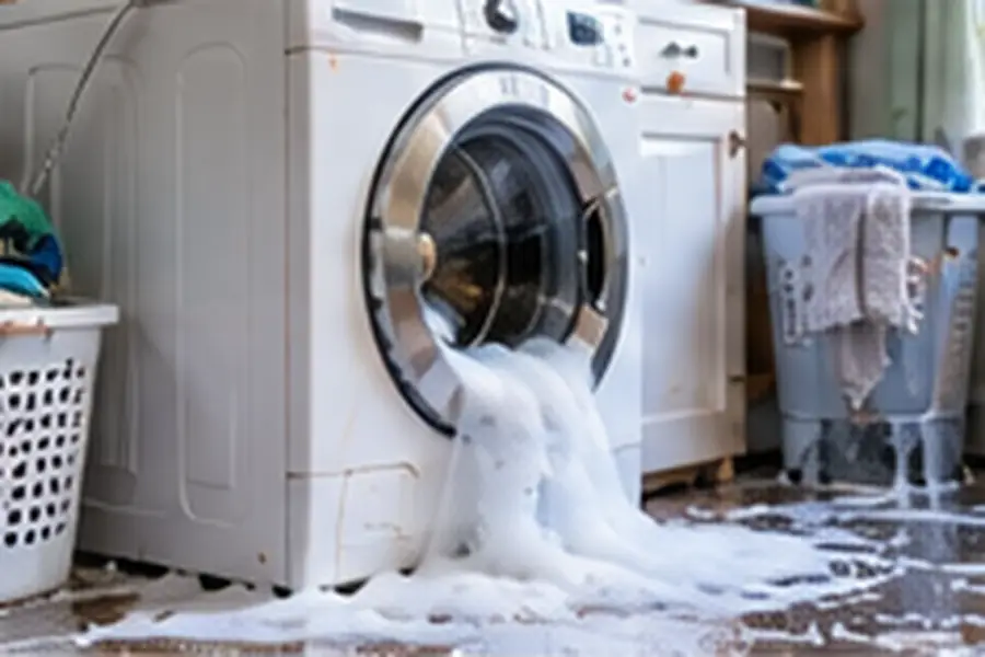 Washing Machine Overflow: What to Do About Water Damage