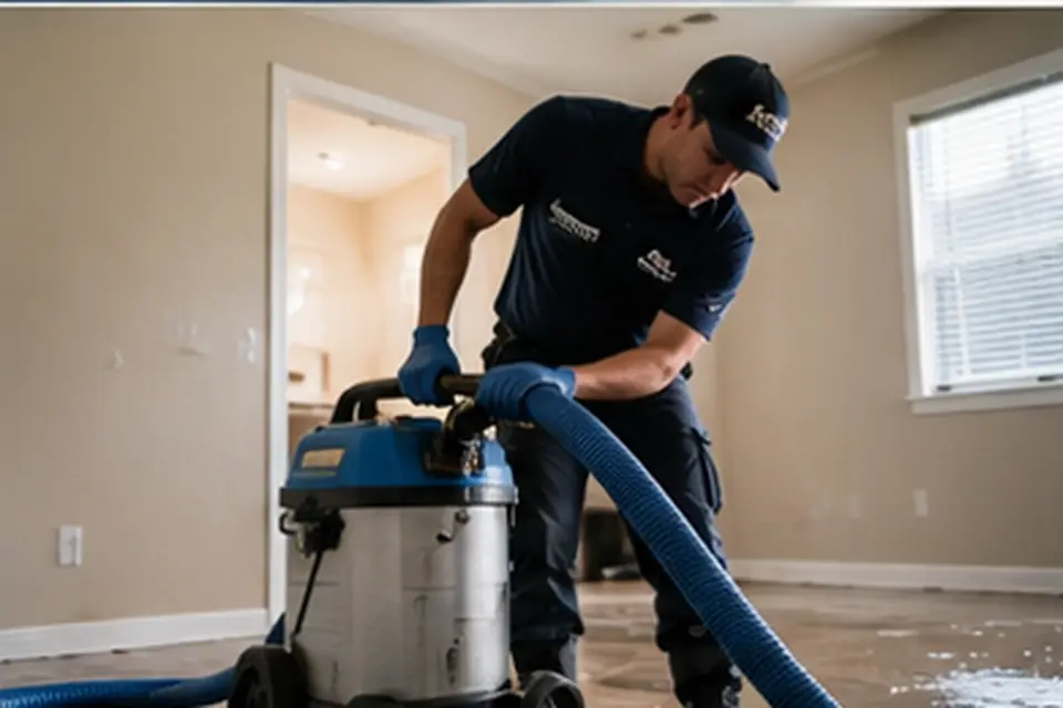 Water Extraction service for a water-damaged property in Oxnard